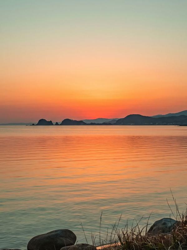 日本海の夕景